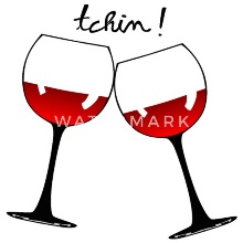 tchin verre vin rouge pinard alcool humour' Masques alternatifs |  Spreadshirt